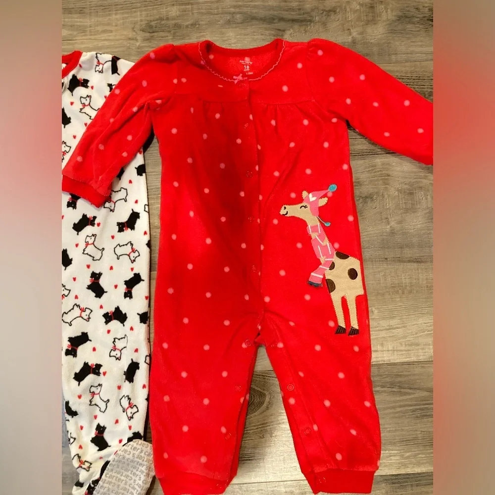 Carter's fleece pajama sleepers
